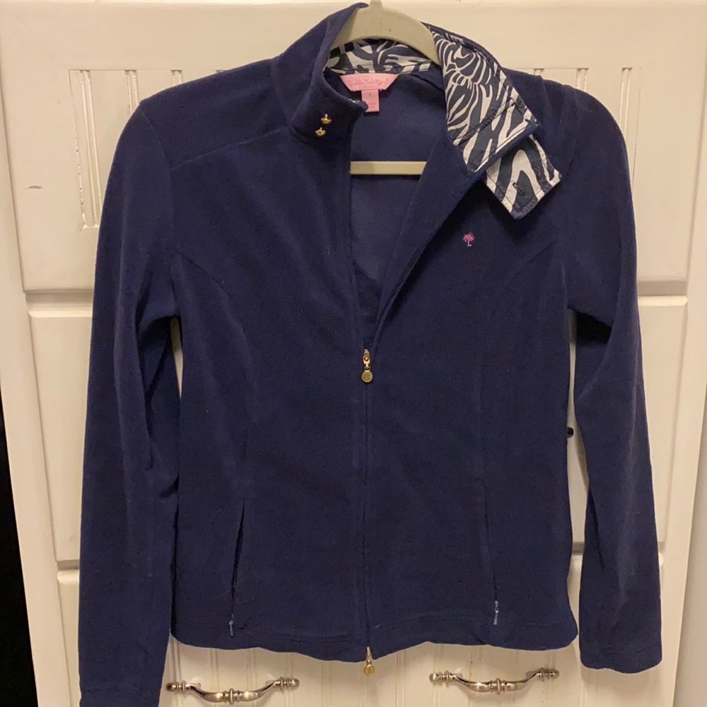 Navy Lily Pulitzer Zip Up